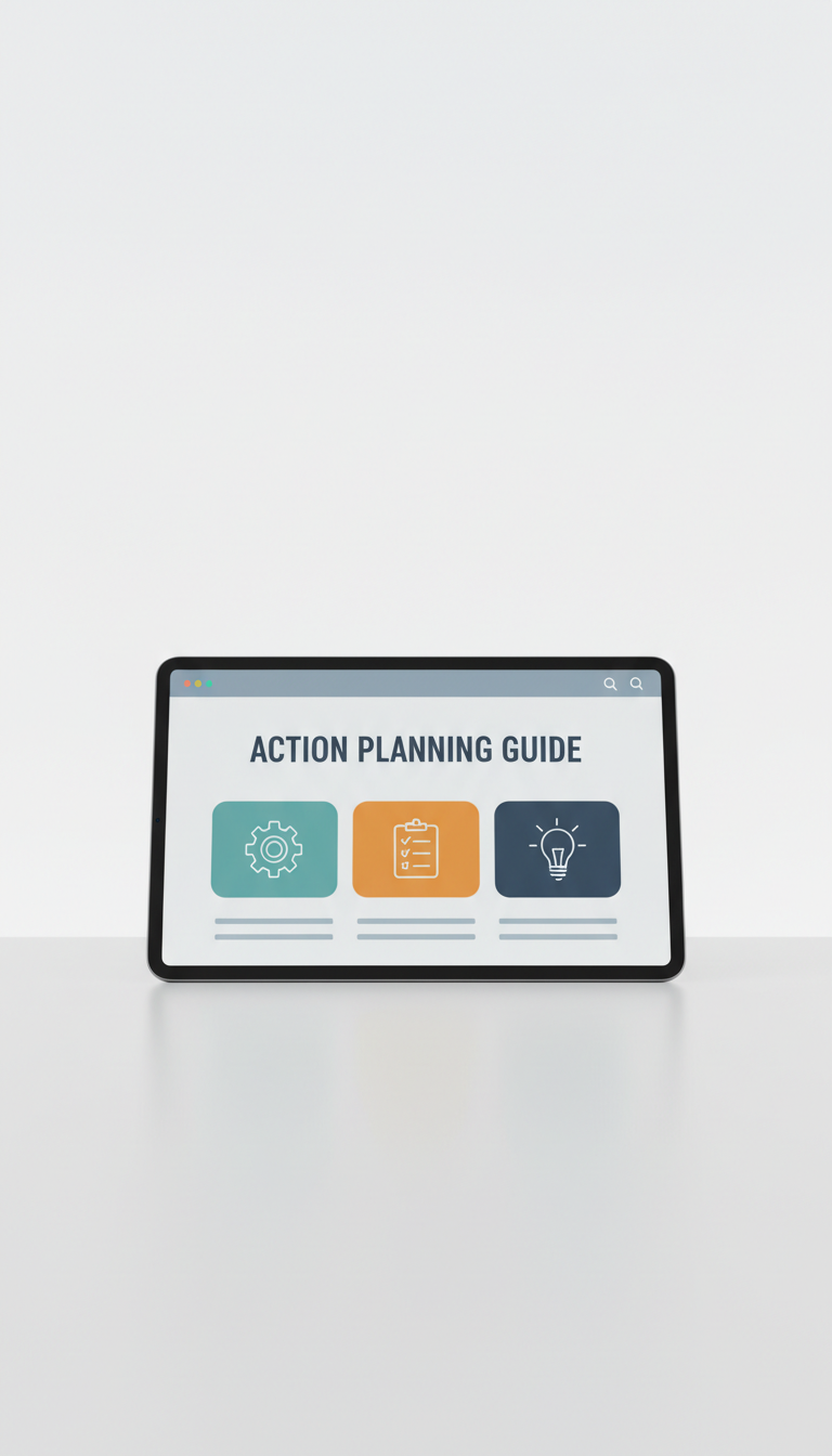 Action Planning Guide via Web Portal