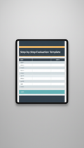 Step-by-Step Evaluation Template PDF