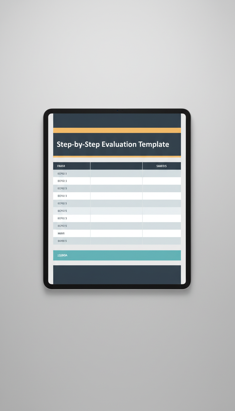 Step-by-Step Evaluation Template PDF